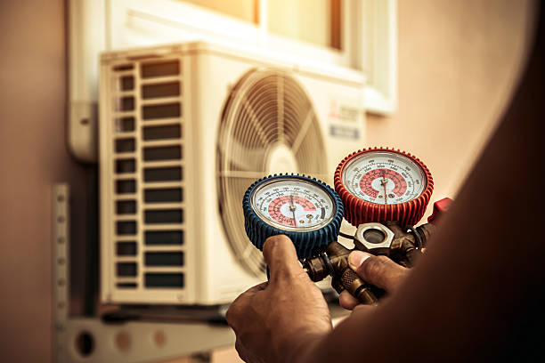 Professional Hvac technician working in Rocky Point, NY